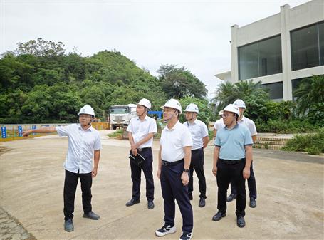 覃振华到桂南分公司项目开展第二季度安全生产质量综合大检查